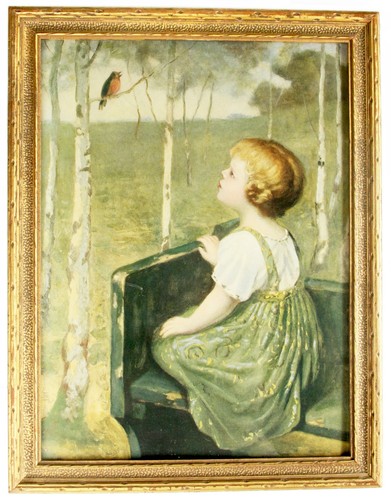 Antique 1920 lithograph - antique, 1920's